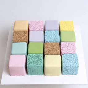 Торт-куб "Разноцветный"