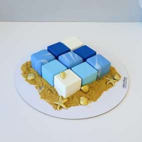 Торт-куб "Побережье"