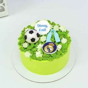 Торт с футбольным мячем