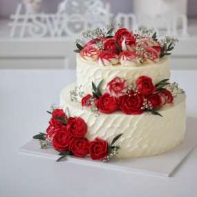 Торт "Красные розы"