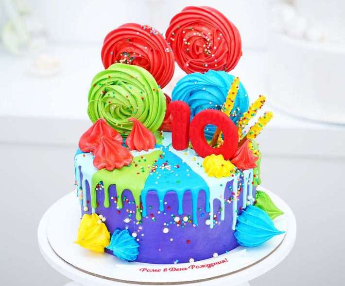 Торт "Разноцветное счастье" 
