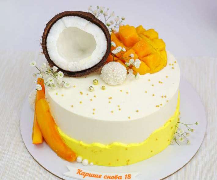Торт "Тропический праздник"