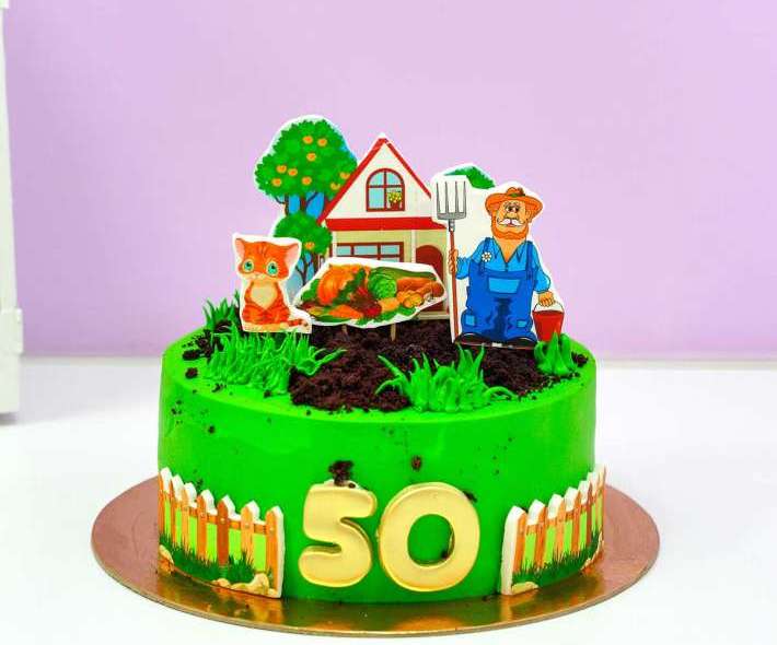 Зеленый торт дачник
