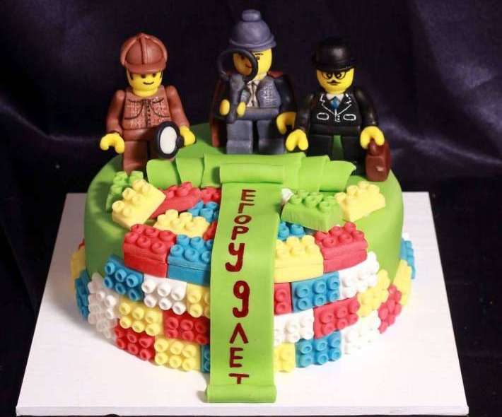 Торт "Лего Шерлок Холмс"