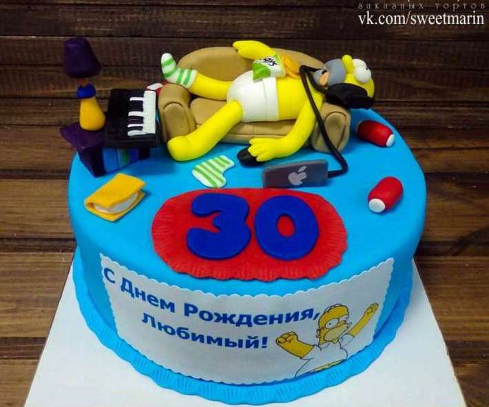 Торт «Для любителя Симпсонов» 