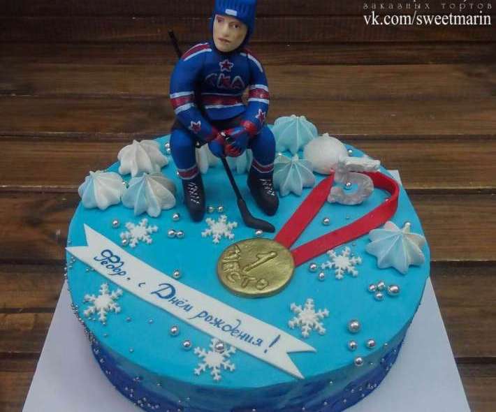 Торт "На День Рождения хоккеисту"