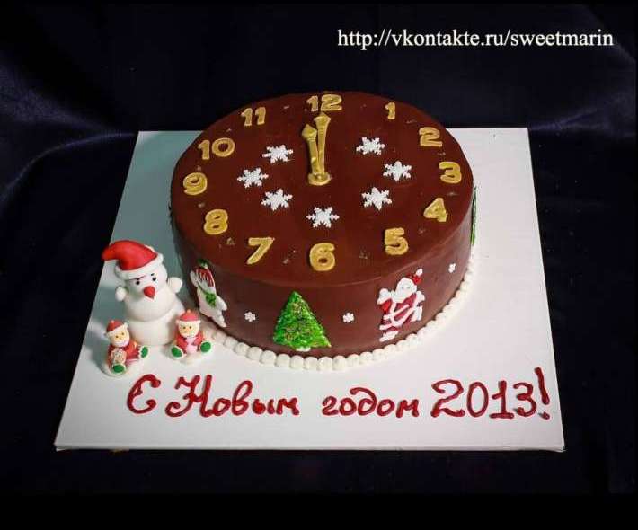 Торт "Шоколадный Новый год"