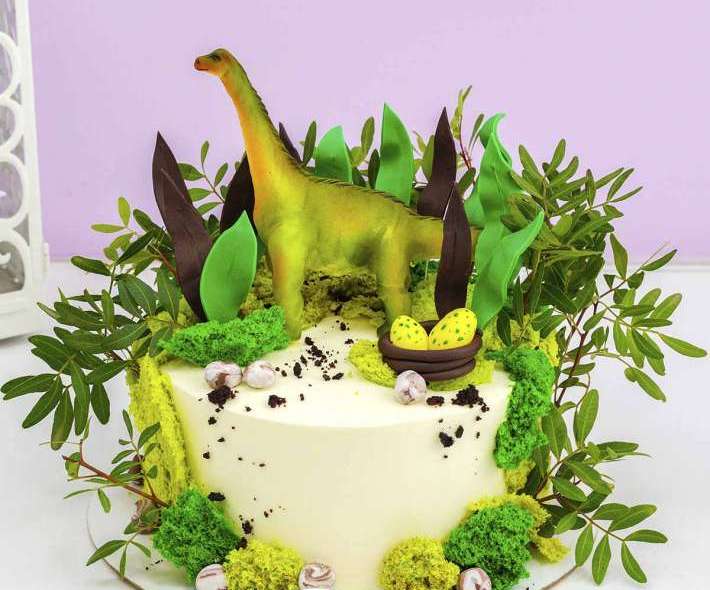Торт "Динозавр и яйца" 1,5 кг