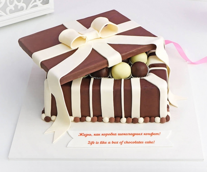 Торт "Коробка шоколадных конфет"