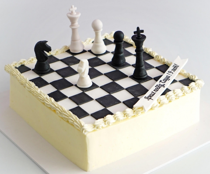 Торт "Шахматная доска"